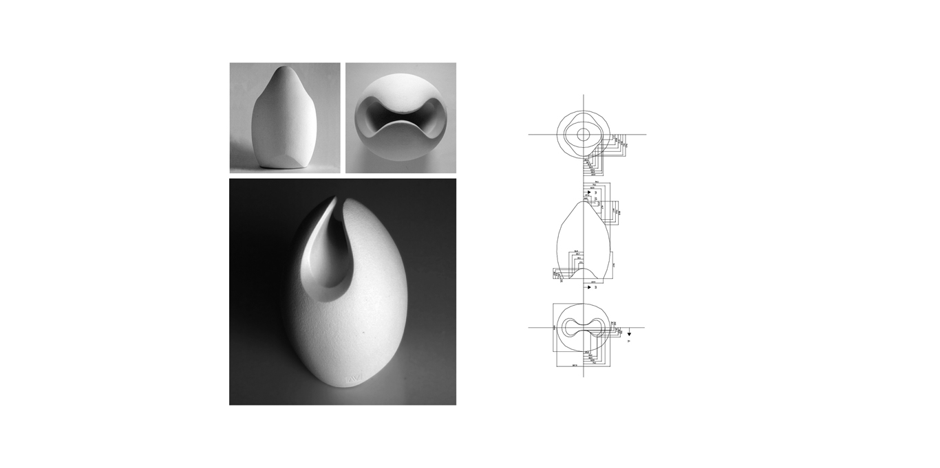  Untitled   25x16x18   Non enamelled porcelain